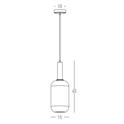 Zambelis 22070 - Pakabinamas sietynas 1xE27/40W/230V diametras 15 cm auksas