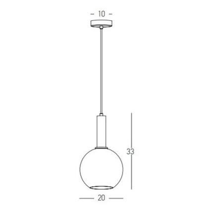 Zambelis 22071 - Pakabinamas sietynas 1xE27/40W/230V diametras 20 cm auksas