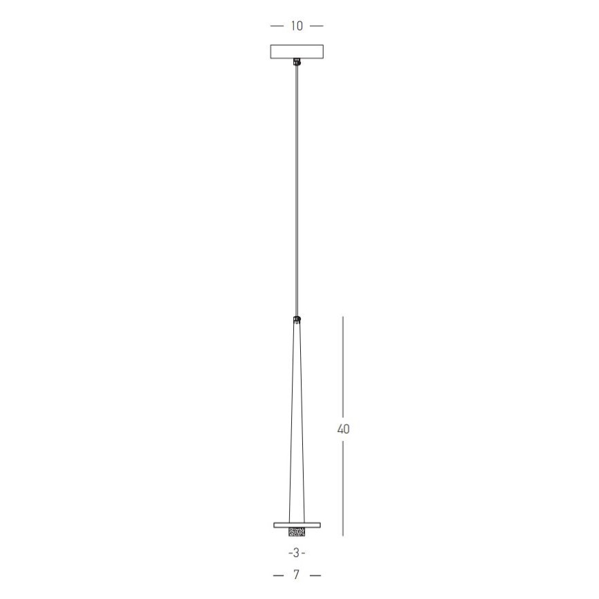 Zambelis 22110 - LED Pakabinamas sietynas LED/3W/230V CRI90 juoda