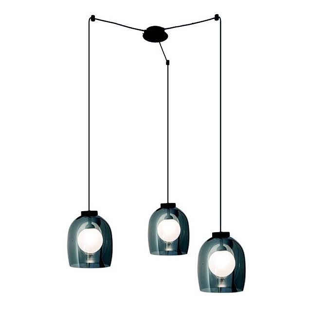 Zambelis 22145 - Pakabinamas sietynas 3xG9/5W/230V voras juoda