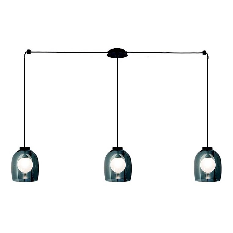 Zambelis 22146 - Pakabinamas sietynas 3xG9/5W/230V voras juoda