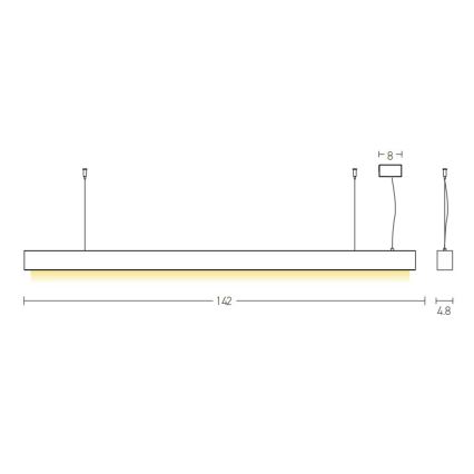 Zambelis 22210 - LED Pakabinamas sietynas LED/45W/230V