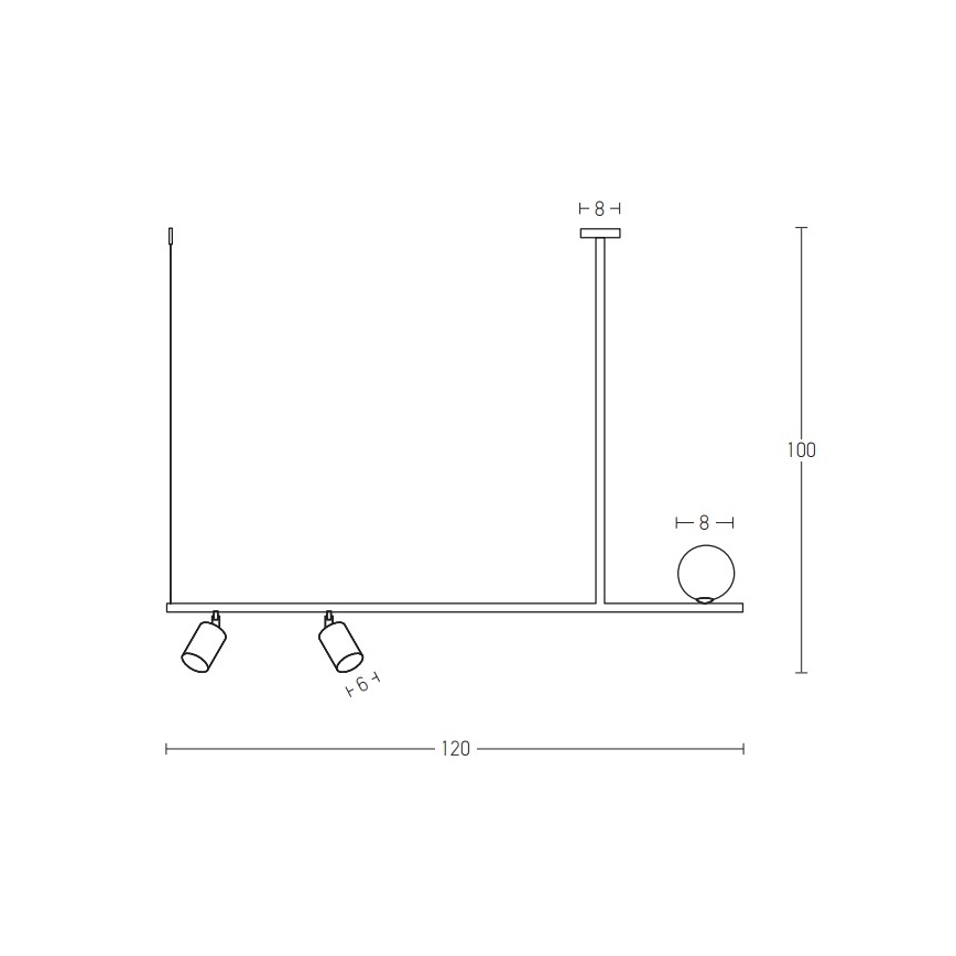 Zambelis 22227 - Pakabinamas sietynas 2xGU10/25W+G9/9W/230V