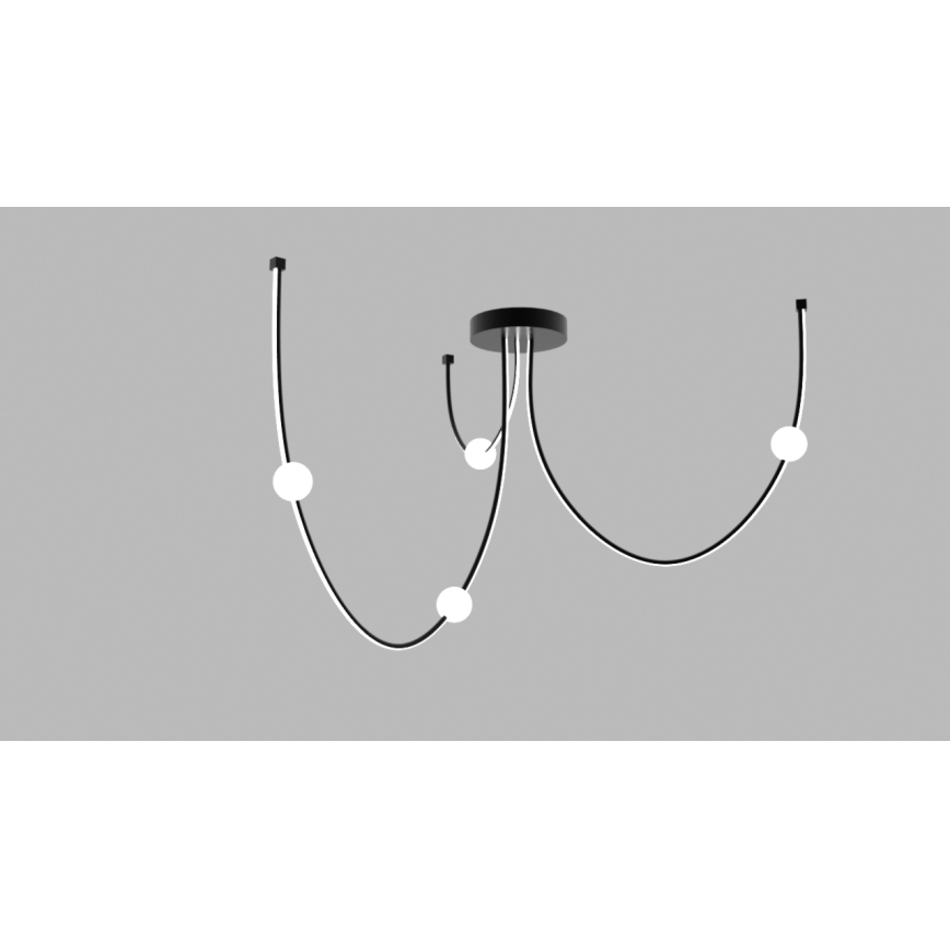 Zambelis 22247 - LED Reguliuojamas pakabinamas sietynas LED/42W/230V juoda
