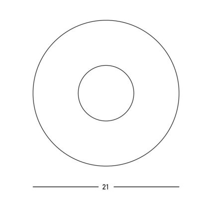 Zambelis 23137 - Sieninis šviestuvas 1xG9/7W/230V diametras 21 cm auksas