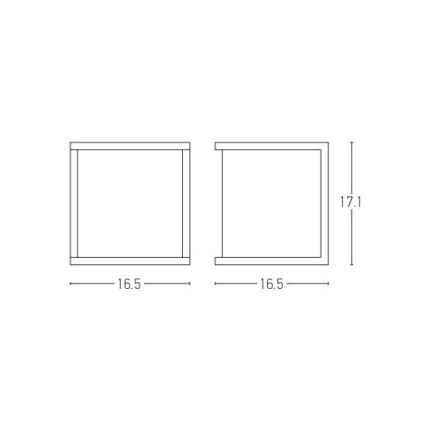 Zambelis E127 - Lauko sieninis šviestuvas 1xE27/18W/230V IP54 antracitas