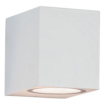Zambelis E150 - Lauko sieninis šviestuvas 1xGU10/15W/230V IP54 balta