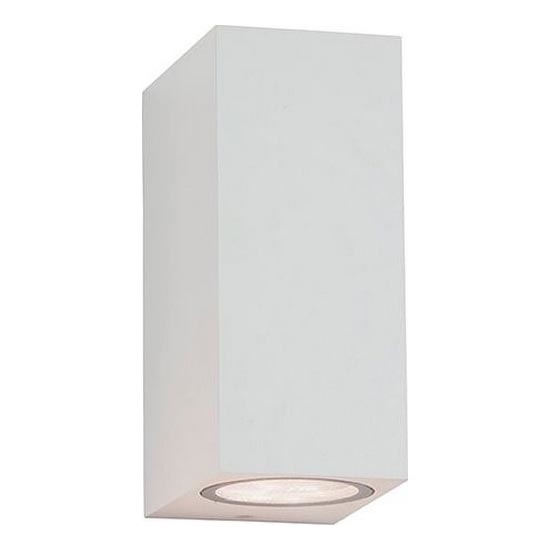 Zambelis E151 - Lauko sieninis šviestuvas 2xGU10/15W/230V IP54 balta