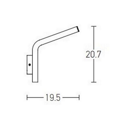 Zambelis E205 - LED sieninis lauko šviestuvas LED/10W/230V IP54 antracitas