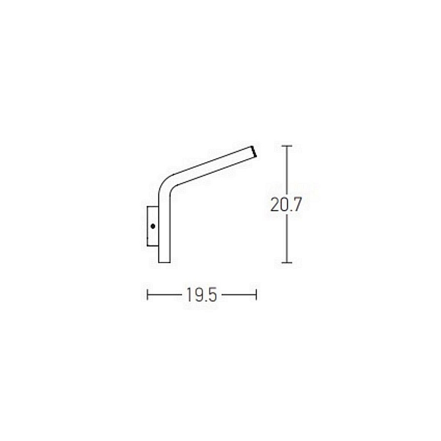 Zambelis E205 - LED sieninis lauko šviestuvas LED/10W/230V IP54 antracitas