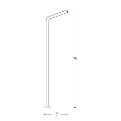 Zambelis E206 - LED lauko šviestuvas LED/10W/230V IP54 antracitas