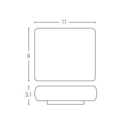 Zambelis E238 - LED sieninis lauko šviestuvas 2xLED/3W/230V IP65 antracitas