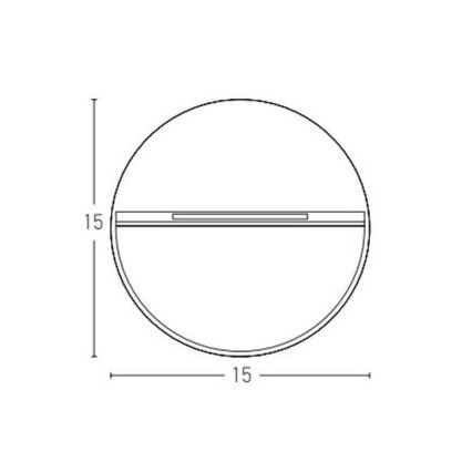 Zambelis E242-G - LED Lauko laiptų apšvietimas LED/6W/230V IP65 antracitas