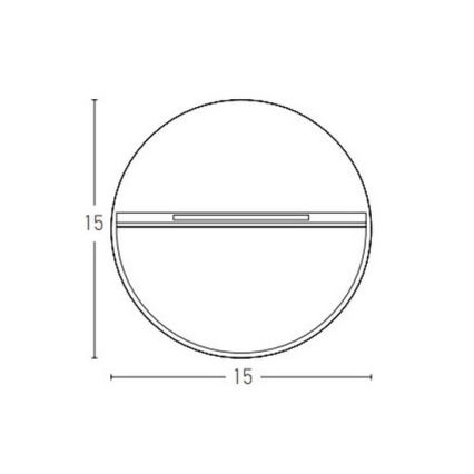 Zambelis E242-G - LED Lauko laiptų apšvietimas LED/6W/230V IP65 antracitas