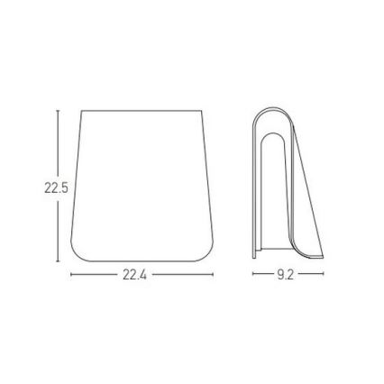 Zambelis E245 - LED Lauko sieninis šviestuvas LED/6W/230V IP54 antracitas