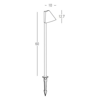 Zambelis E281 - Lauko šviestuvas 1xGU10/20W/230V IP65 antracitas