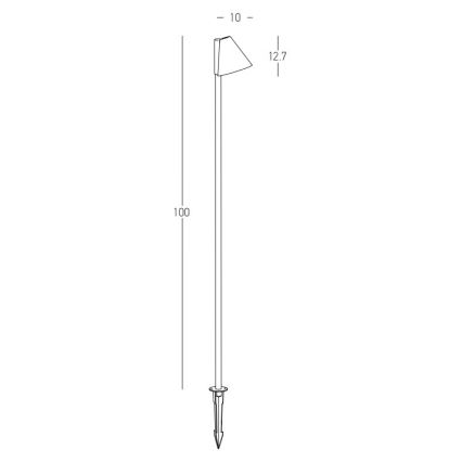 Zambelis E282 - Lauko šviestuvas 1xGU10/20W/230V IP65 antracitas