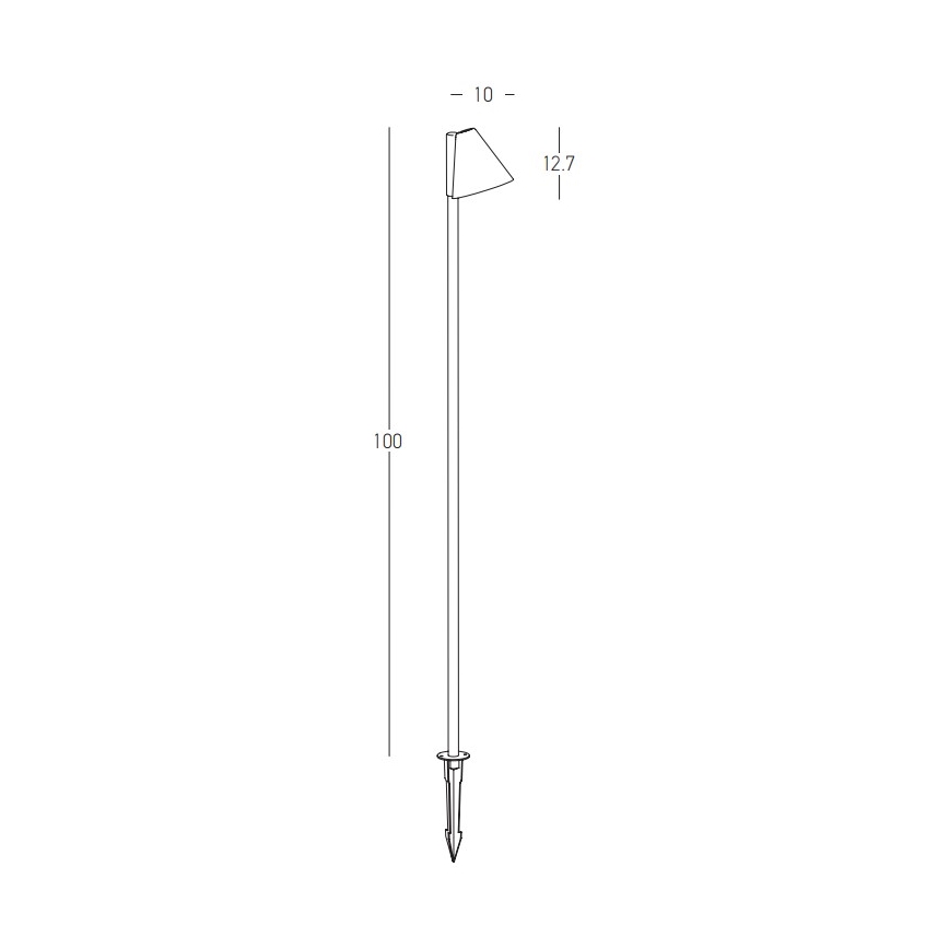 Zambelis E282 - Lauko šviestuvas 1xGU10/20W/230V IP65 antracitas
