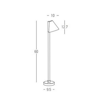 Zambelis E283 - LED lauko šviestuvas LED/6W/230V IP65 antracitas