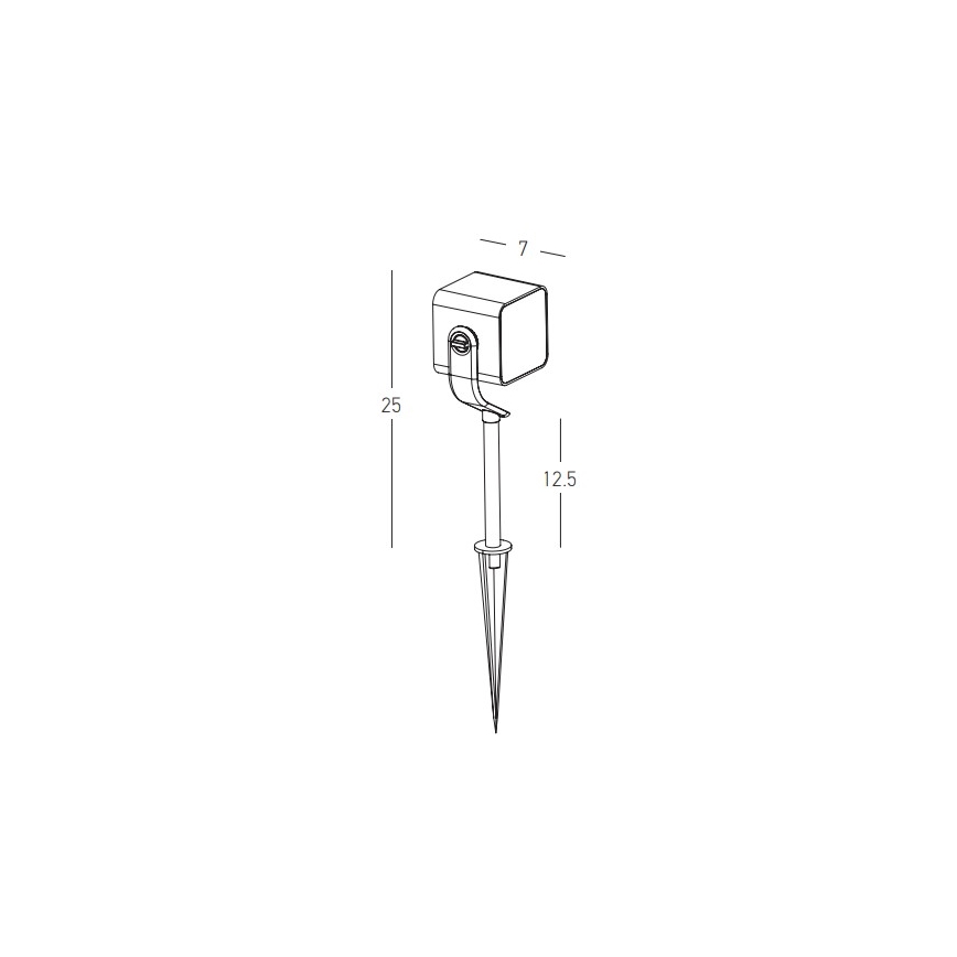 Zambelis E286 - LED lauko šviestuvas LED/12W/230V IP65 antracitas