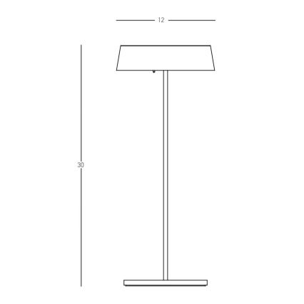 Zambelis E290 - LED Pritemdomas lauko šviestuvas LED/2,2W/3,7V 2200 mAh IP54 balta