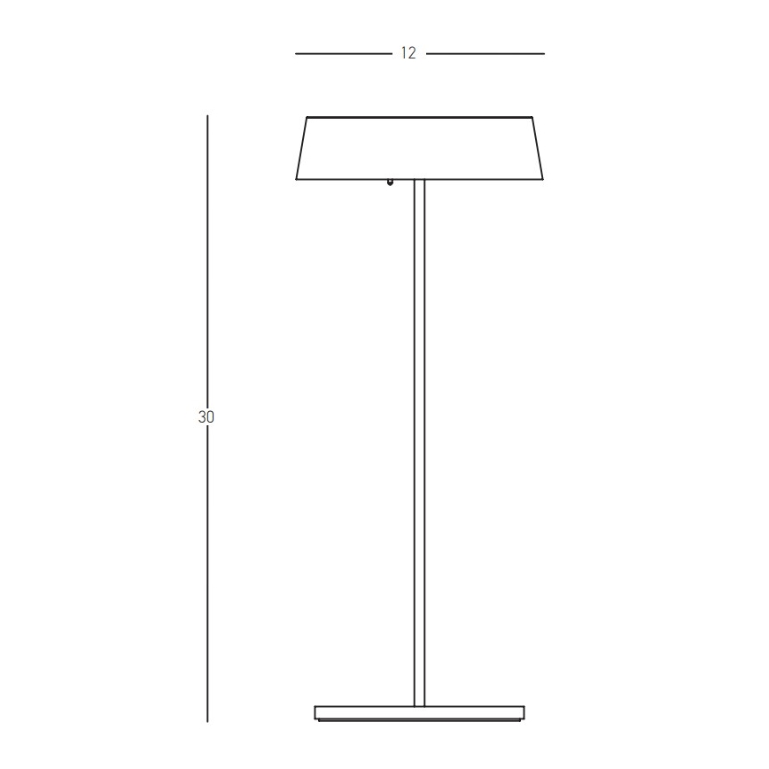 Zambelis E290 - LED Pritemdomas lauko šviestuvas LED/2,2W/3,7V 2200 mAh IP54 balta