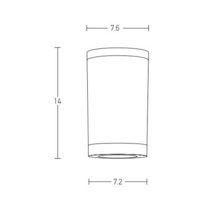 Zambelis E308 - Lauko akcentinis šviestuvas 1xGU10/7W/230V IP54 balta