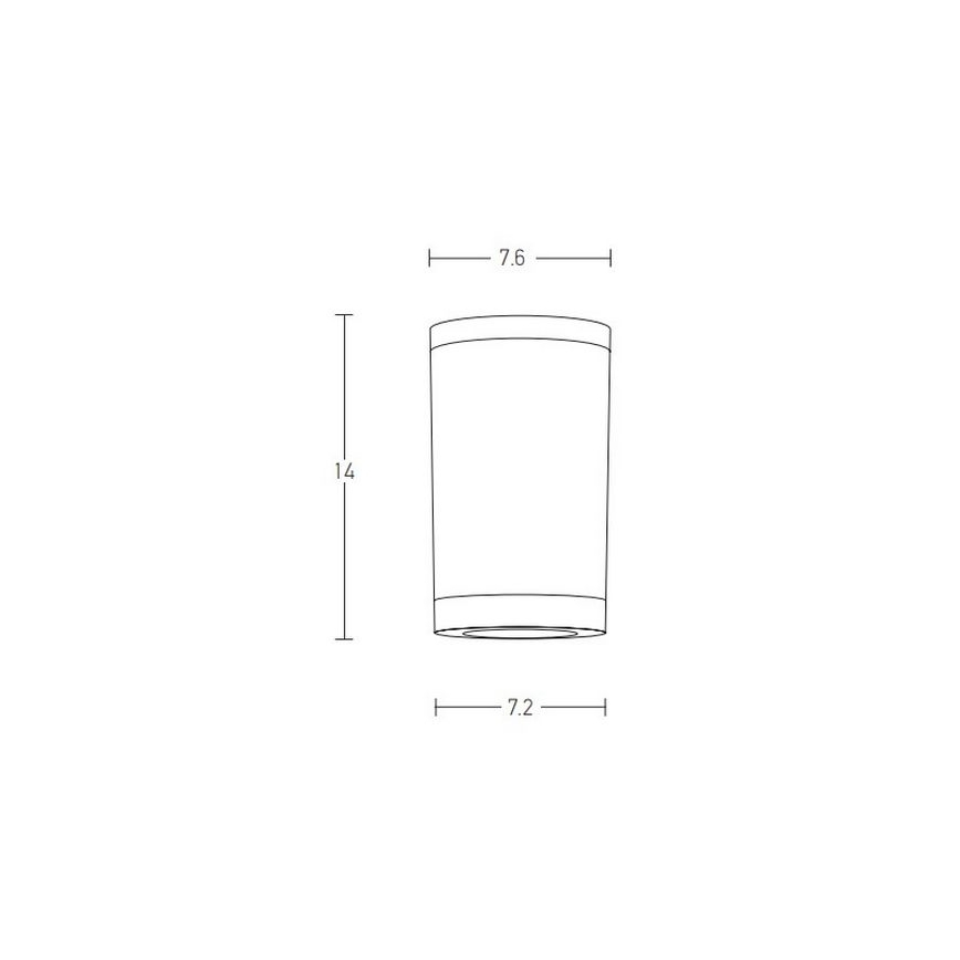 Zambelis E308 - Lauko akcentinis šviestuvas 1xGU10/7W/230V IP54 balta
