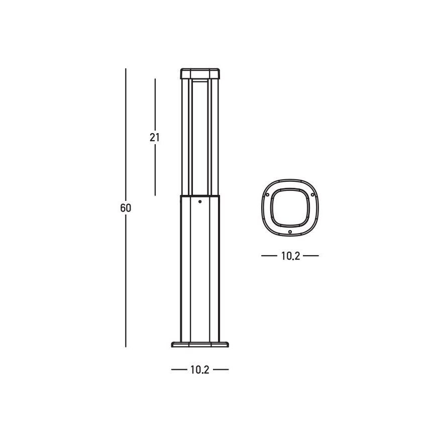 Zambelis E355 - LED lauko šviestuvas LED/7W/230V 3000K IP54 antracitas