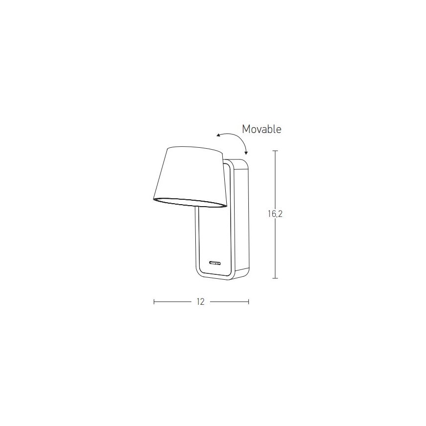 Zambelis H61 - LED sieninis šviestuvas LED/7W/230V ruda