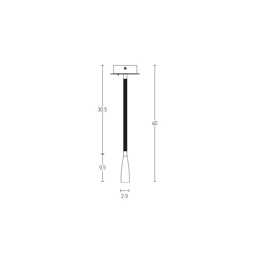 Zambelis H63 - LED Sieninis šviestuvas LED/3W/230V žalvaris