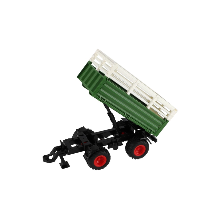 Zetor traktorius su priekaba, maitinamas 2x AA baterijomis, su nuotoliniu valdymu