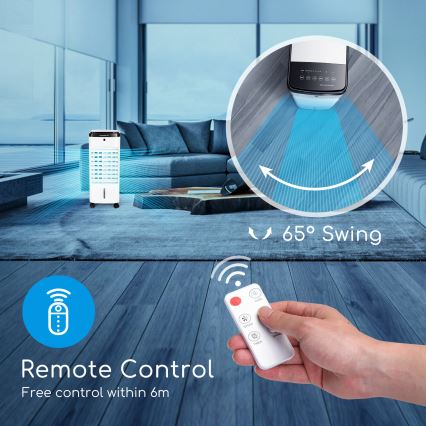 ZEVENTI - Oro vėsintuvas ARCTIC 60W/230V juodas/baltas + nuotolinio valdymo pultas