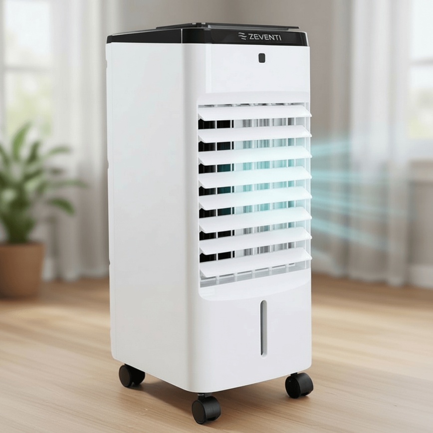 ZEVENTI - Oro vėsintuvas ARCTIC 60W/230V juodas/baltas + nuotolinio valdymo pultas