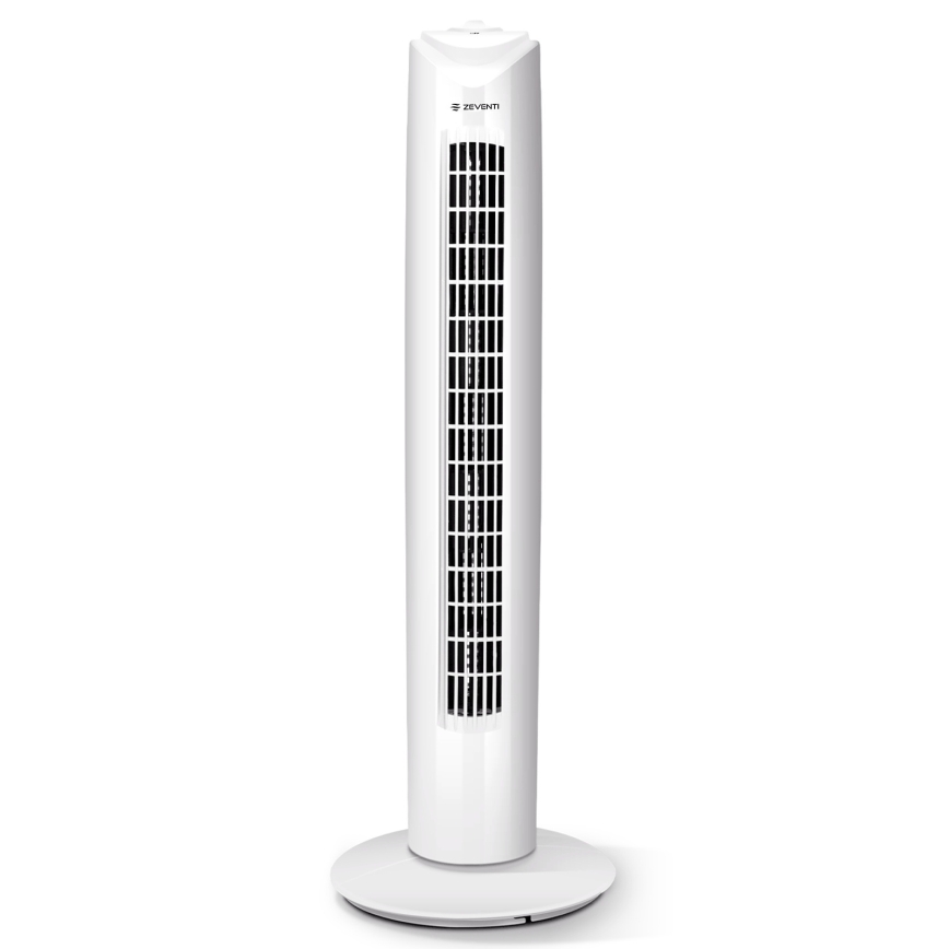 ZEVENTI - stulpinis ventiliatorius FLOW 45W/230V baltas