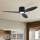 ZEVENTI – Dimeriu reguliuojamas LED lubų ventiliatorius VENTORA LED/24W/230V 3000/4000/6000K Wi‑Fi Tuya, juodas, su nuotolinio valdymo pultu
