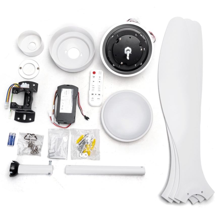 ZEVENTI - LED dimeriuojamas lubų ventiliatorius ULUWATU LED/20W/230V 2700-6500K 132cm baltas + nuotolinio valdymo pultas