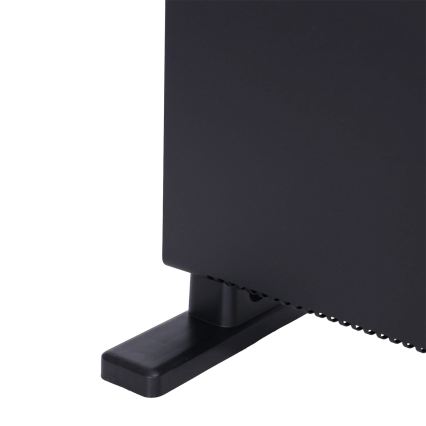 ZEVENTI - Elektrinis tiesioginis šildytuvas/konvektorius su LCD ekranu 1250/2000W/230V juoda + nuotolinio valdymo pultas