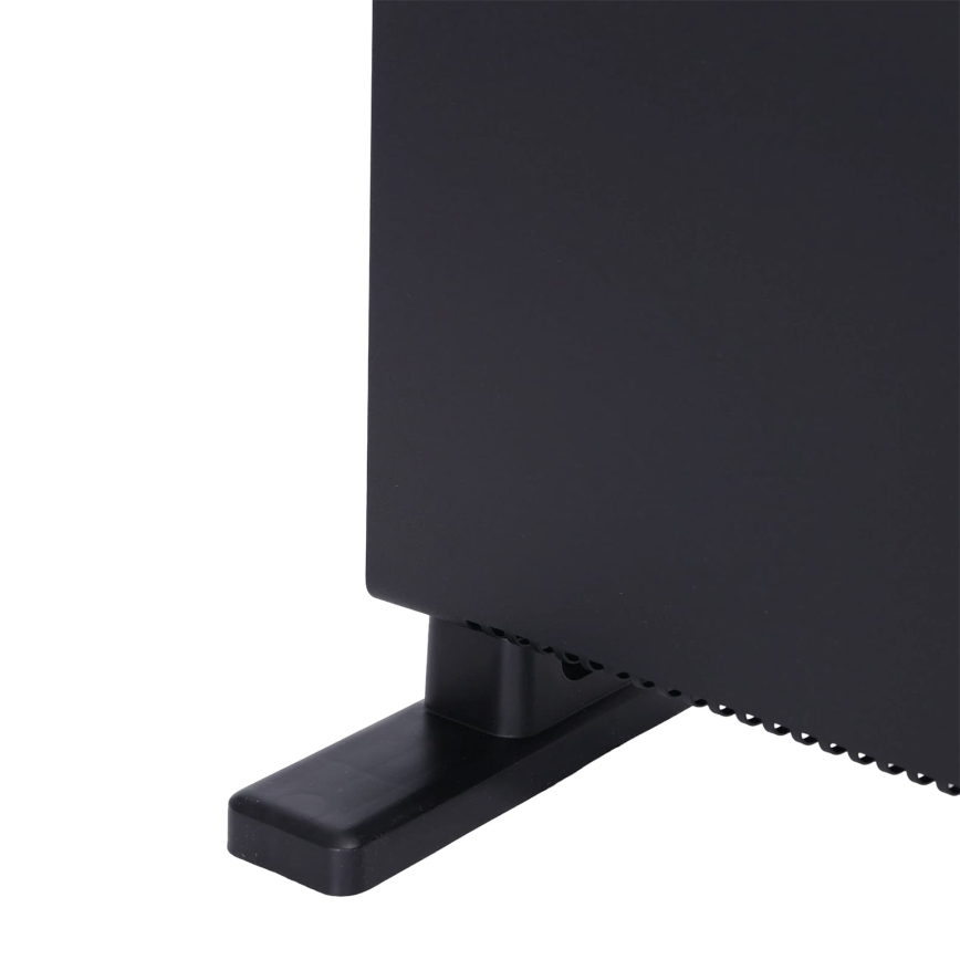 ZEVENTI - Elektrinis tiesioginis šildytuvas/konvektorius su LCD ekranu 1250/2000W/230V juoda + nuotolinio valdymo pultas