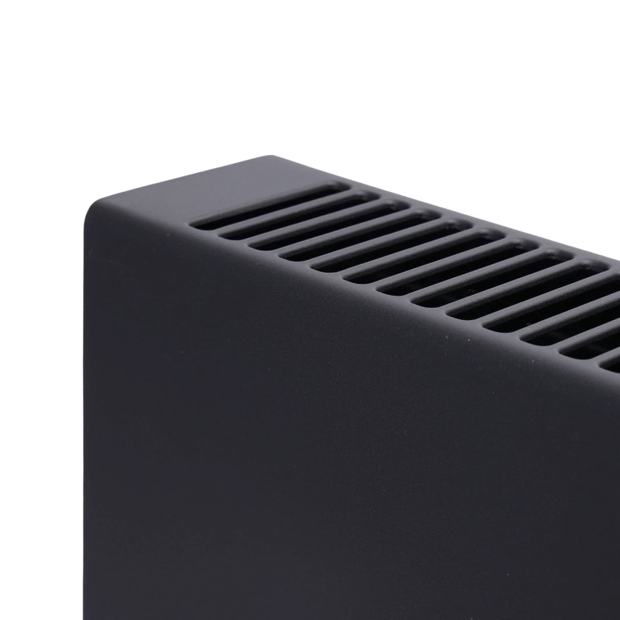 ZEVENTI - Elektrinis tiesioginis šildytuvas/konvektorius su LCD ekranu 1250/2000W/230V juoda + nuotolinio valdymo pultas