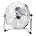 ZEVENTI - Grindinis ventiliatorius FLOW 60W/230V 44,5 cm blizgus chromas