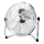 ZEVENTI - Grindinis ventiliatorius FLOW 60W/230V 44,5 cm blizgus chromas
