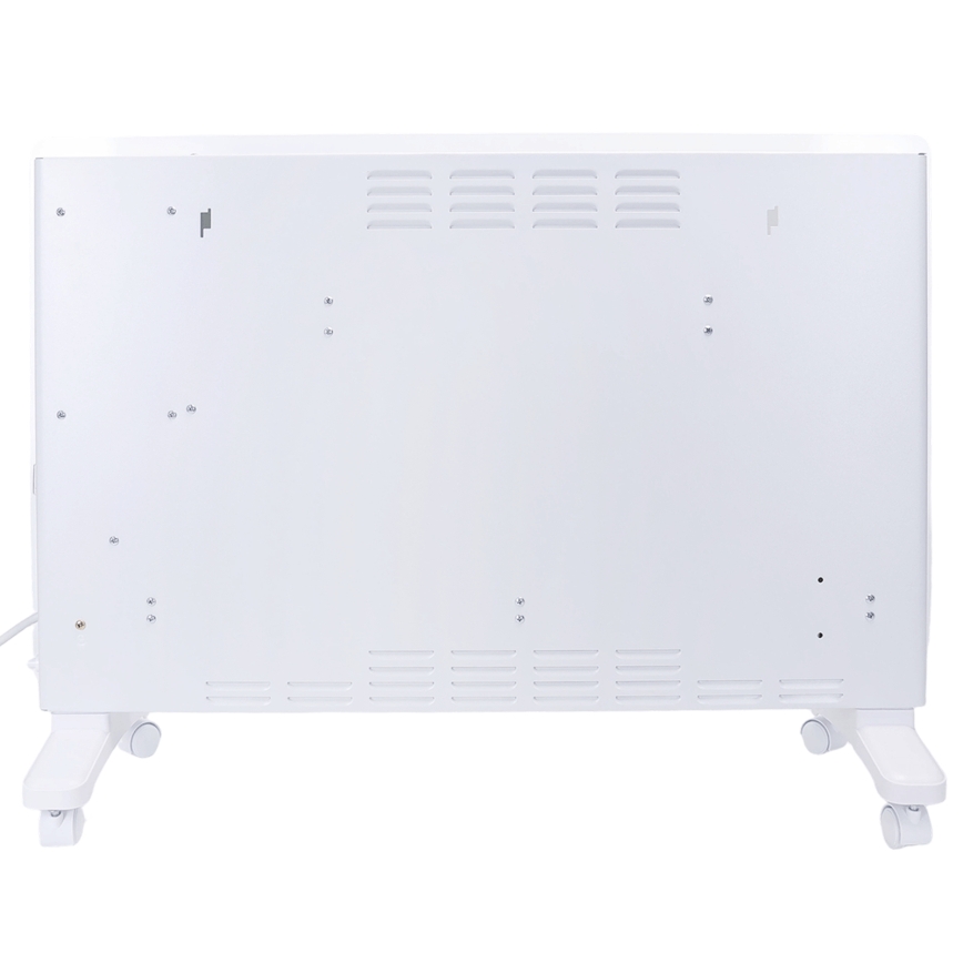 ZEVENTI - Išmanus sieninis elektrinis prietaisas tiesioginis šildytuvas/konvektorius su LCD ekranu 1000/2000W/230V Wi-Fi balta