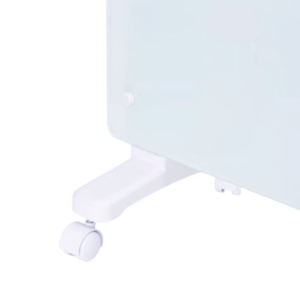 ZEVENTI - Išmanus sieninis elektrinis prietaisas tiesioginis šildytuvas/konvektorius su LCD ekranu 1000/2000W/230V Wi-Fi balta