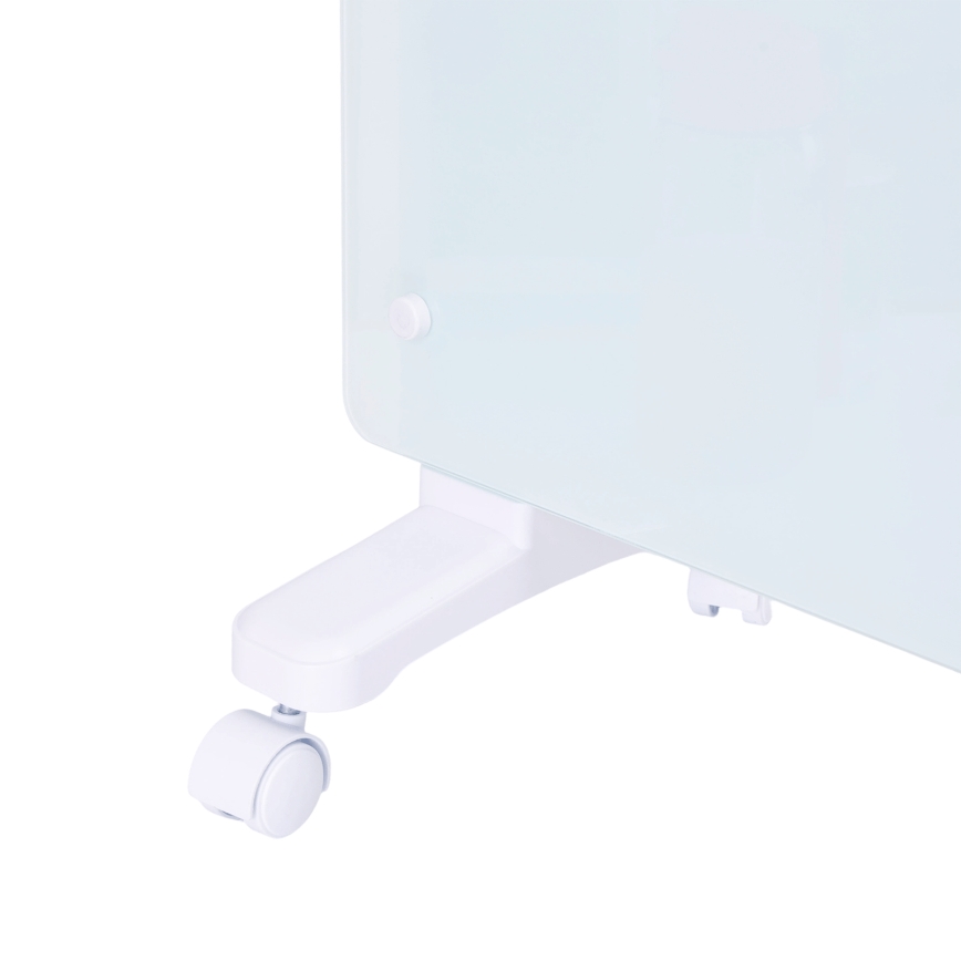 ZEVENTI - Išmanus sieninis elektrinis prietaisas tiesioginis šildytuvas/konvektorius su LCD ekranu 1000/2000W/230V Wi-Fi balta