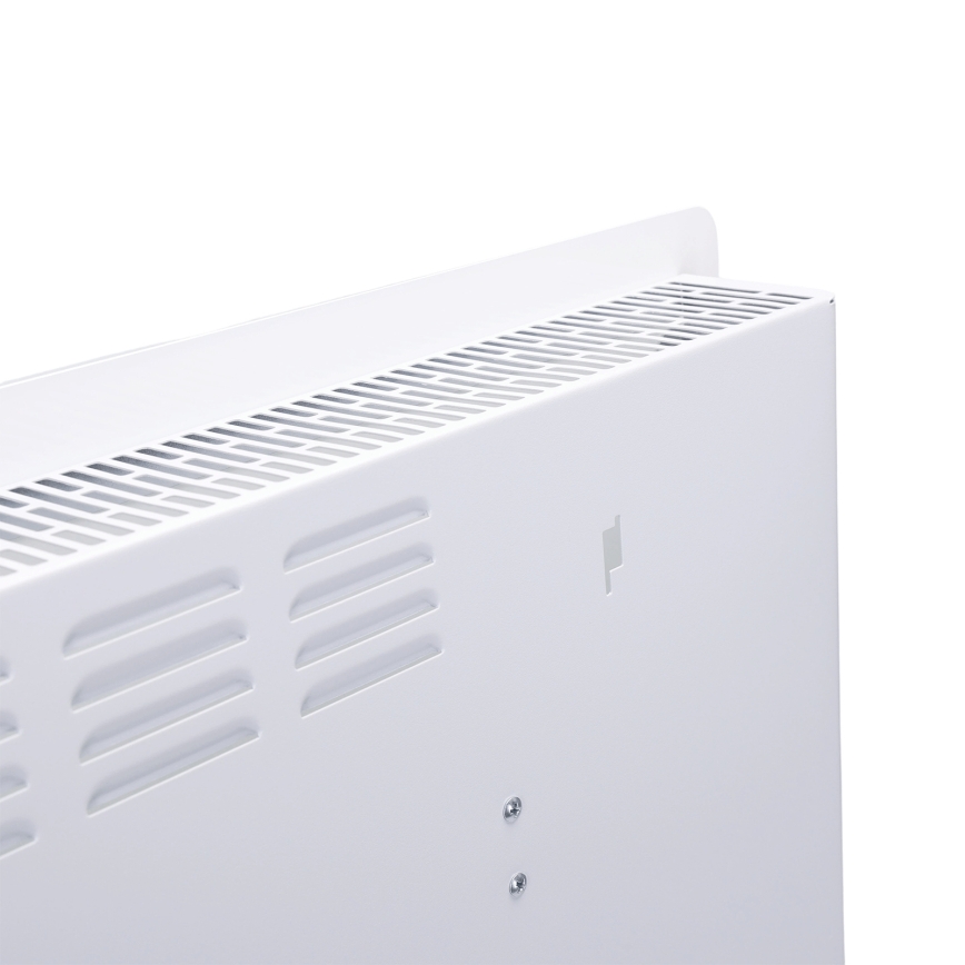 ZEVENTI - Išmanus sieninis elektrinis prietaisas tiesioginis šildytuvas/konvektorius su LCD ekranu 1000/2000W/230V Wi-Fi balta