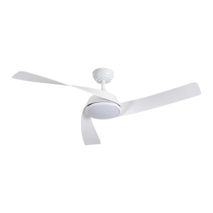 ZEVENTI - LED lubinis ventiliatorius AERYS su reguliuojamu šviesos ryškumu LED/24W/230V 3000/4000/6000K Wi-Fi Tuya baltas + nuotolinis valdymas