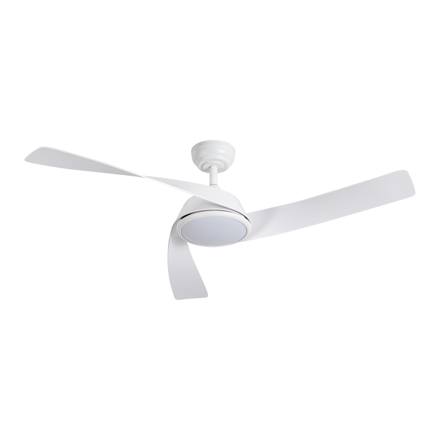 ZEVENTI - LED lubinis ventiliatorius AERYS su reguliuojamu šviesos ryškumu LED/24W/230V 3000/4000/6000K Wi-Fi Tuya baltas + nuotolinis valdymas