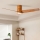 ZEVENTI - LED lubinis ventiliatorius BARROSA LED/18W/230V 3000/4000/6000K Wi-Fi Tuya ruda + nuotolinio valdymo pultas