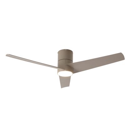 ZEVENTI - LED lubinis ventiliatorius BARROSA LED/18W/230V 3000/4000/6000K Wi-Fi Tuya smėlinis + nuotolinis valdymas
